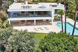 Neubau Luxusvilla Mallorca mit Meerblick in beliebter Wohnlage
