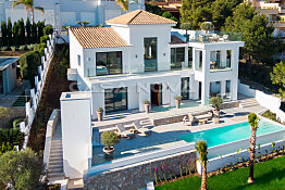 Luftaufnahme der modernen Mallorca Villa